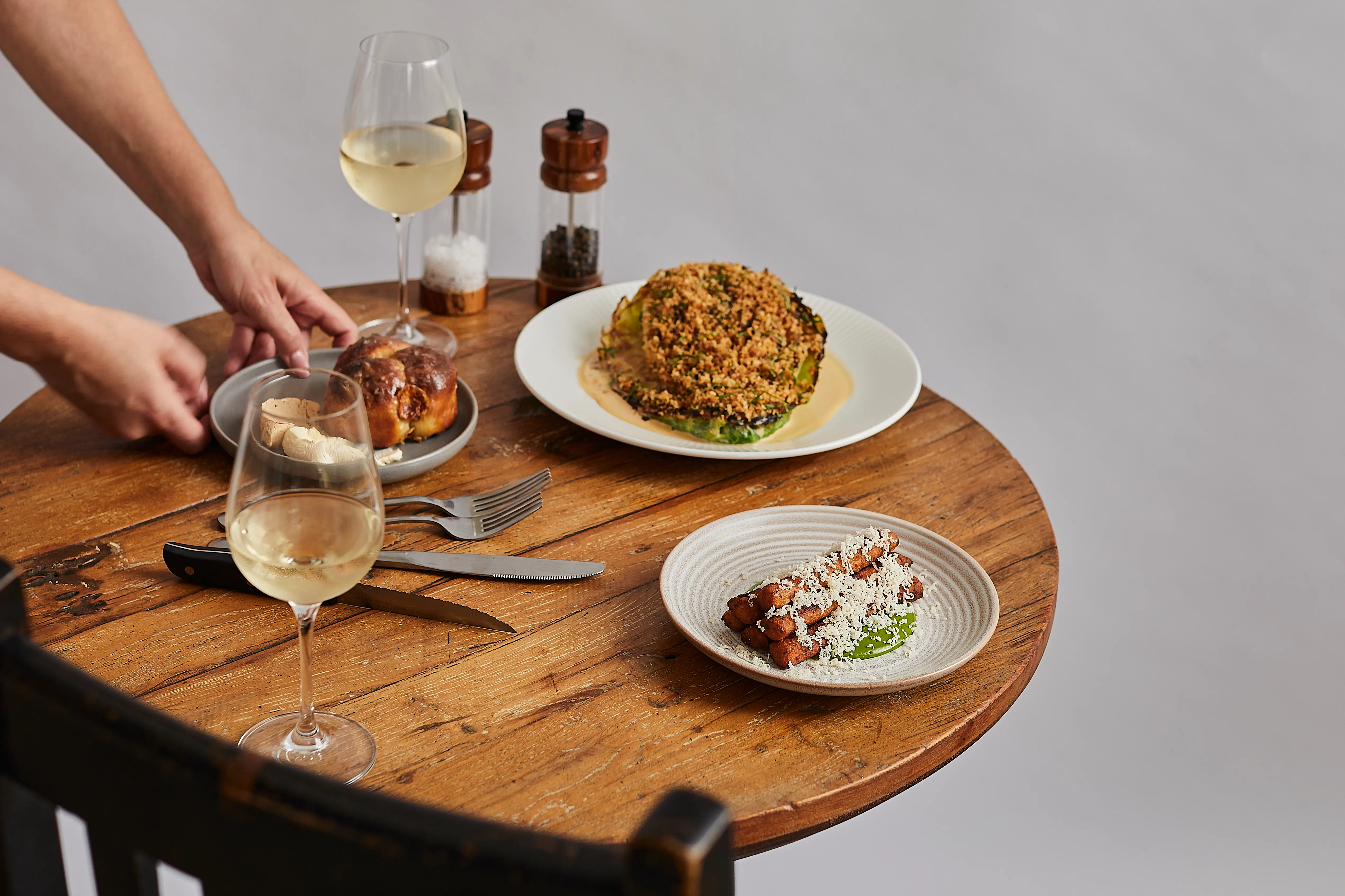 Selection of dishes from The Grosvenor Arms in Earlsfield